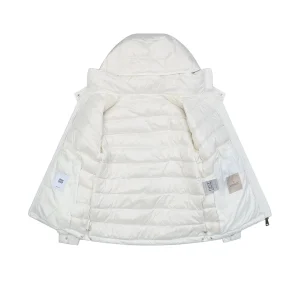Mxxcler Dalles Hooded Down Jacket #MS-855 White Lining
