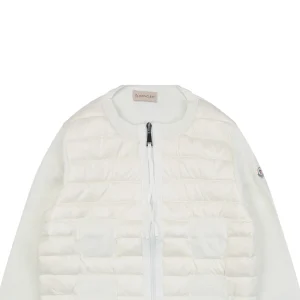 Mxxcler Four-Pocket Hybrid Down Cardigan #MS-L17 White