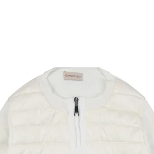 Mxxcler Four-Pocket Hybrid Down Cardigan #MS-L17 White