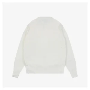 Mxxcler Four-Pocket Hybrid Down Cardigan #MS-L17 White Back view
