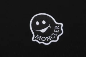 Mxxcler Ghost Patch Crewneck Sweatshirt Black Brand label