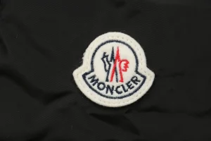 Mxxcler Litte Long Hooded Down Coat – Square Quilted Design #MS-992 Black Brand label