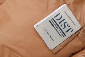 Mxxcler Luzule Hooded Down Vest Black Wash label