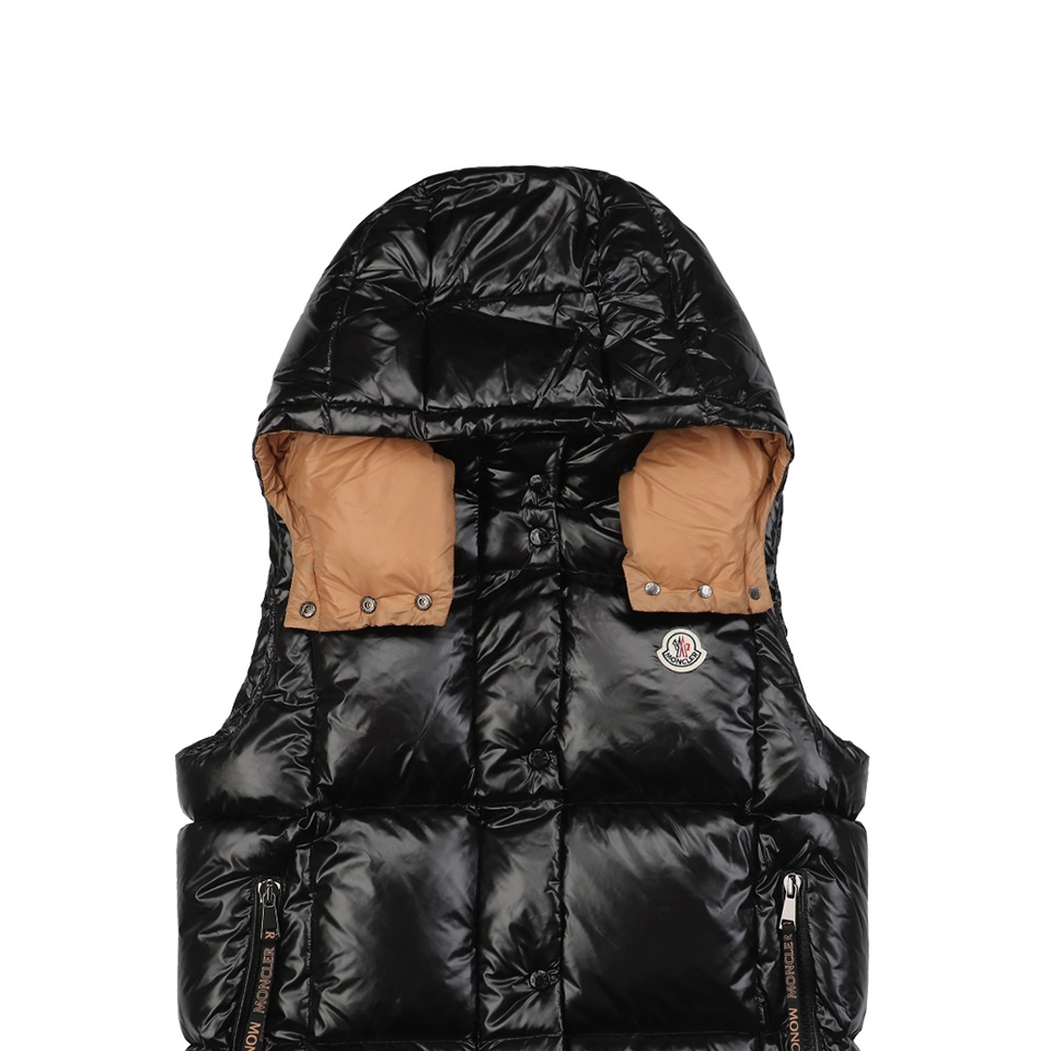 Mxxcler Luzule Hooded Down Vest Black