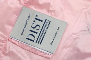 Mxxcler Luzule Hooded Down Vest White Wash label