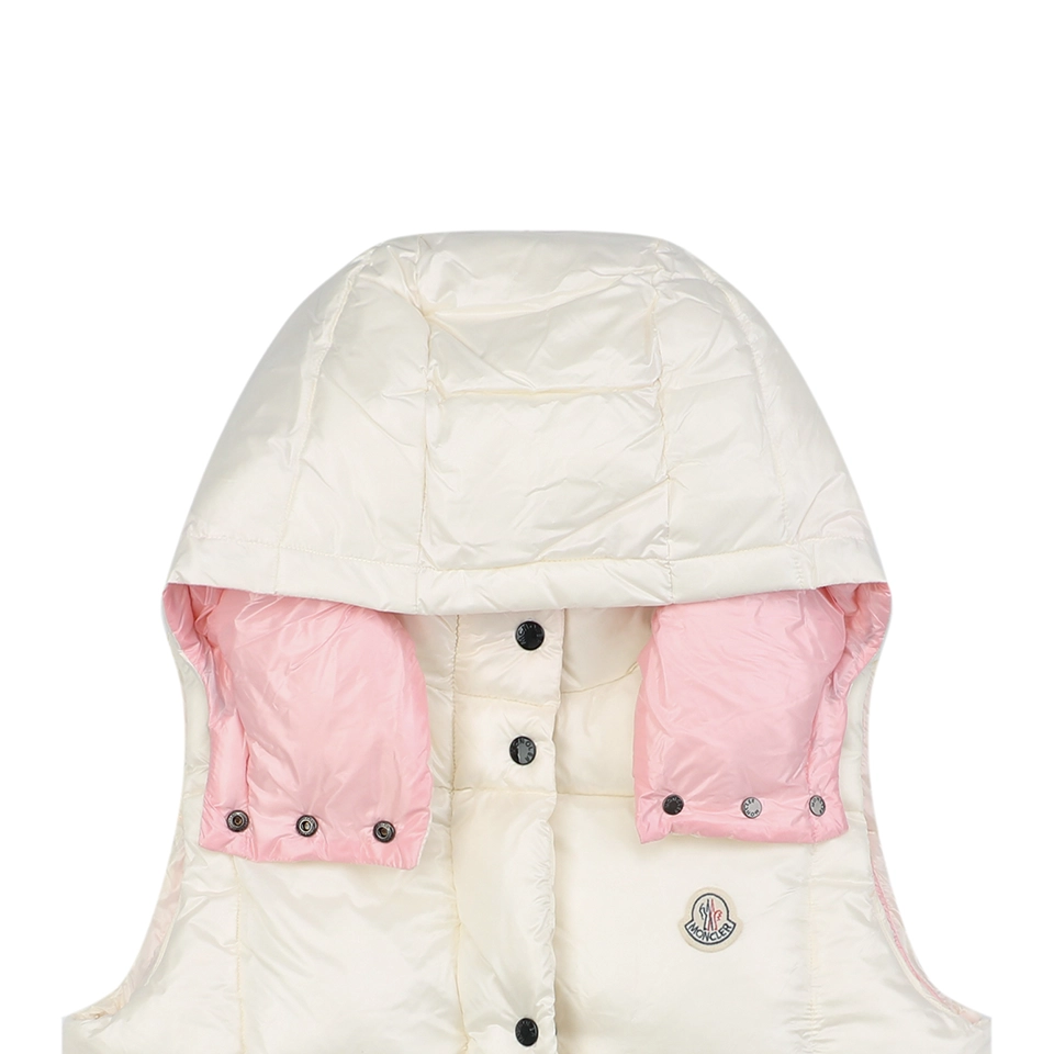 Mxxcler Luzule Hooded Down Vest White