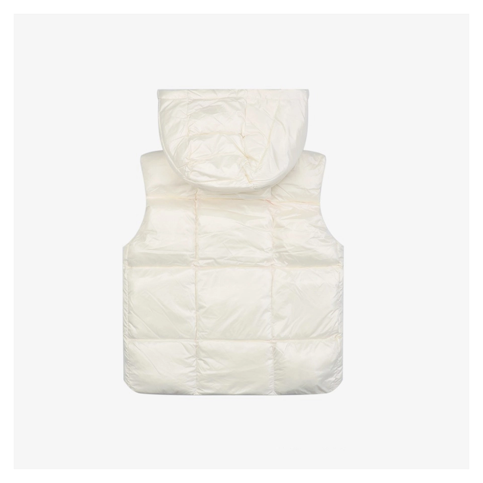 Mxxcler Luzule Hooded Down Vest White Back view