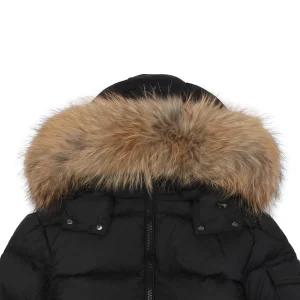 Mxxcler Maya Fur-Trim Hooded Down Jacket #MS-188