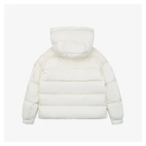 Mxxcler Maya Matte Hooded Down Jacket – Off-White #508 Back view