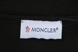 Mxxcler Side Stripe Logo Zip-Up Jacket Black Brand label