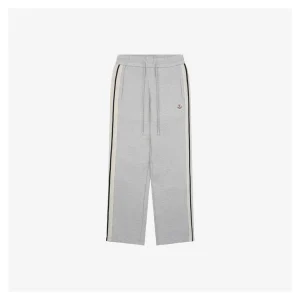 Mxxcler Side Stripe Sweatpants Grey Front view