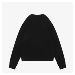 Mxxcler Velvet-Flocked Logo Crewneck Sweatshirt Back view
