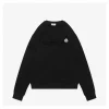 Mxxcler Velvet-Flocked Logo Crewneck Sweatshirt