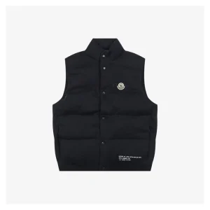 Mxxcler x Fragment Hiroshi Fujiwara Knit Down Vest #2528 Black Front view