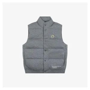 Mxxcler x Fragment Hiroshi Fujiwara Knit Down Vest #2528 Grey Front view