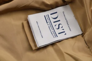 Mxxcler x Palm Angels PA Letter Stripe Down Jacket Wash label