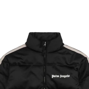 Mxxcler x Palm Angels PA Letter Stripe Down Jacket Black
