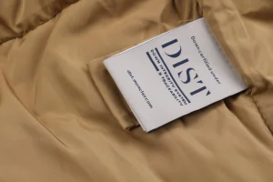 Mxxcler x Palm Angels PA Letter Stripe Down Jacket Wash label