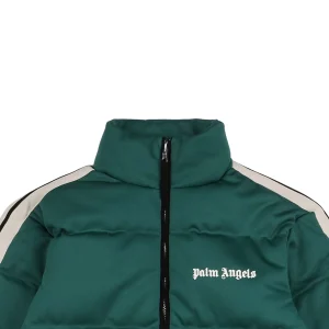Mxxcler x Palm Angels PA Letter Stripe Down Jacket Green