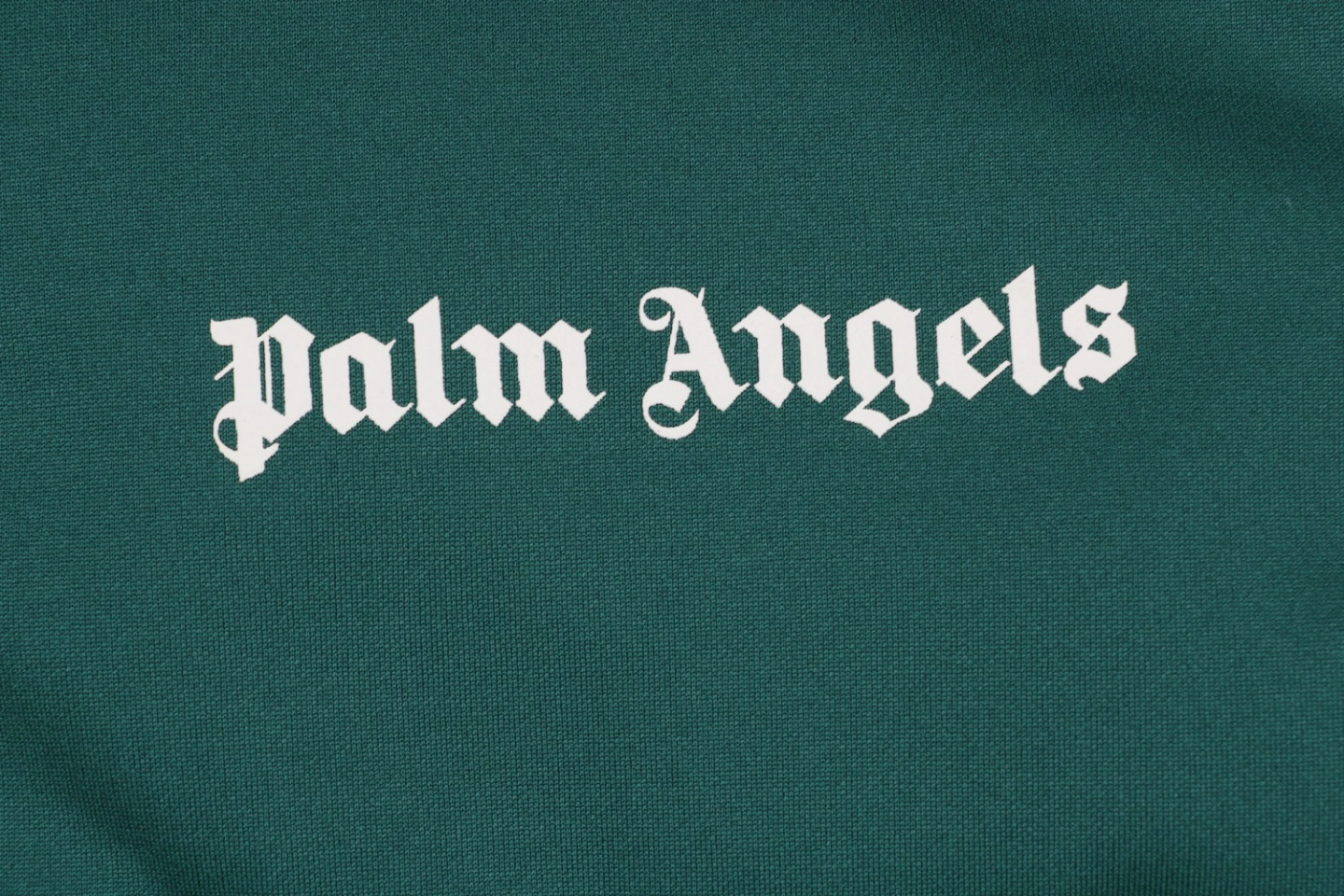 Mxxcler x Palm Angels PA Letter Stripe Down Jacket Front Letter Print