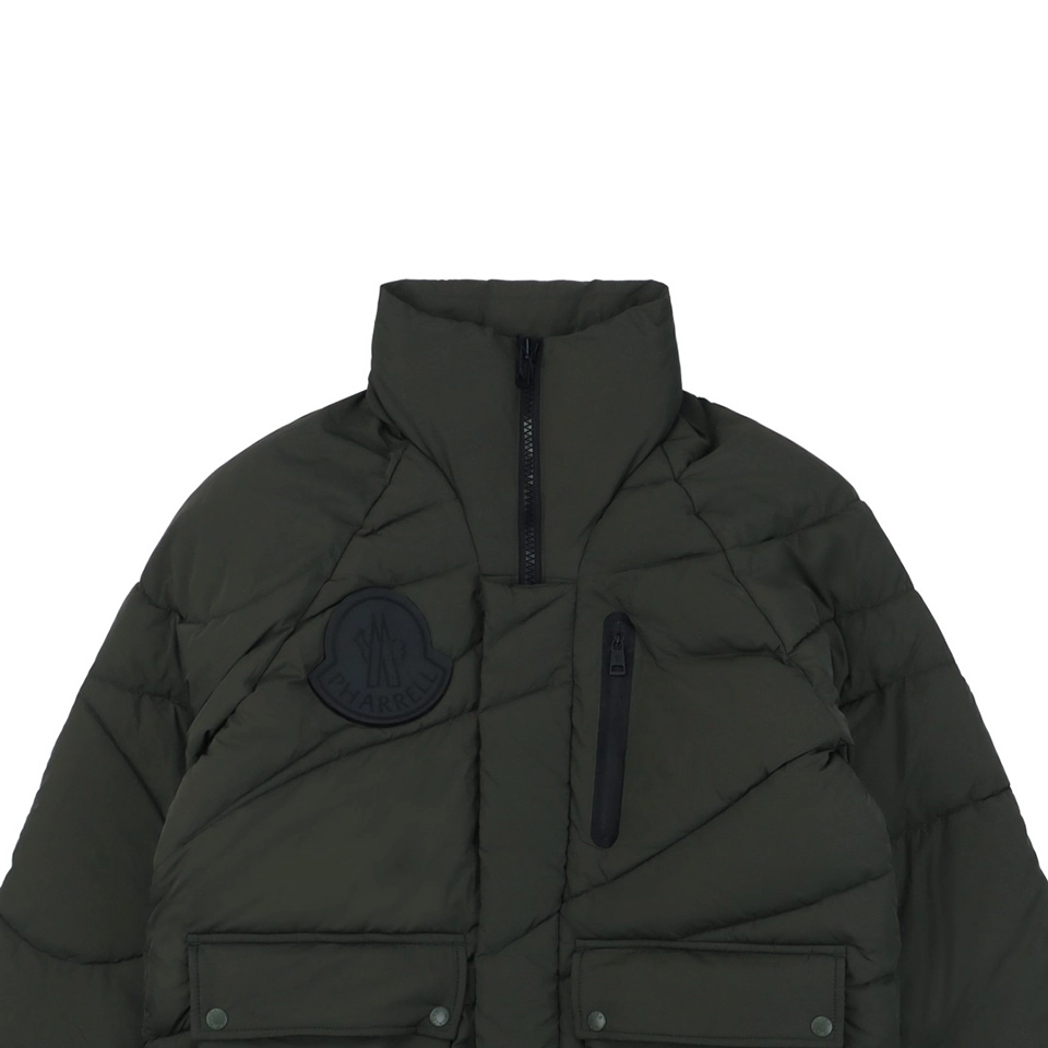 Mxxcler x Pharrell Williams Oversized Logo Puffer Jacket