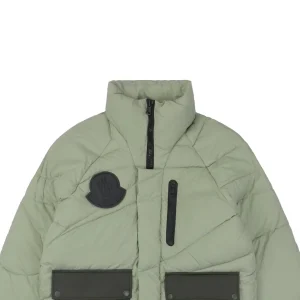 Mxxcler x Pharrell Williams Patchwork Utility Hooded Down Jacket