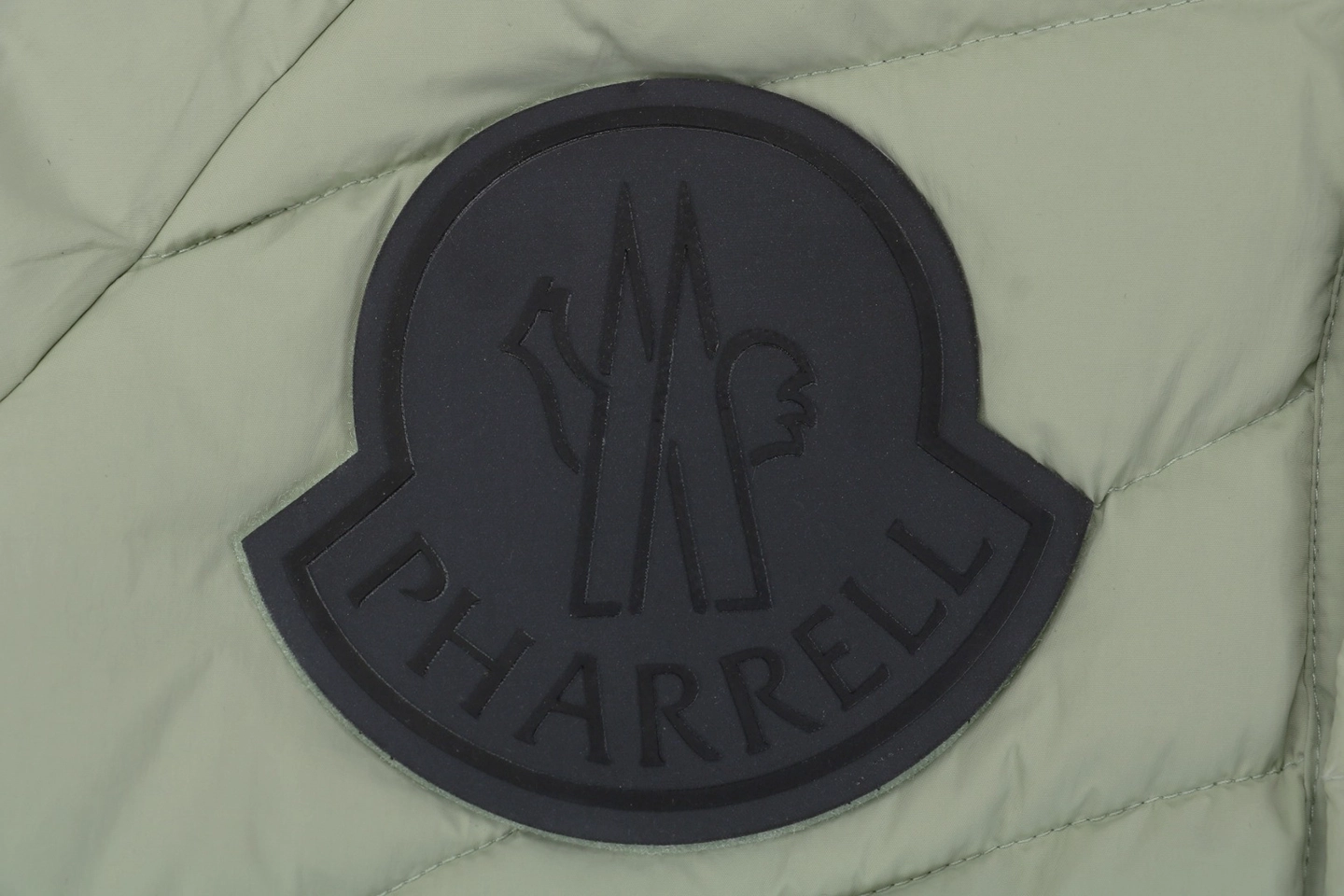 Mxxcler x Pharrell Williams Patchwork Utility Hooded Down Jacket Brand