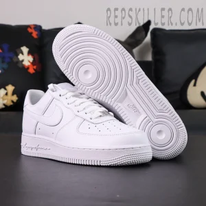 NOCTA x Nike Air Force 1 “Certified Lover Boy” outsole view showing classic circular traction pattern.
