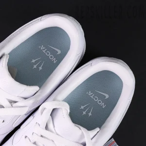 Top view of NOCTA x Air Force 1 “Certified Lover Boy” showing blue insoles with NOCTA branding.