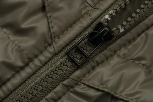 Nike Silicone Swoosh Puffer Jacket Green Zipper puller