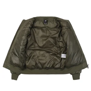 Nike Silicone Swoosh Puffer Jacket Green Lining