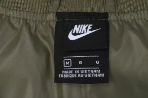 Nike Silicone Swoosh Puffer Jacket Green Brand label