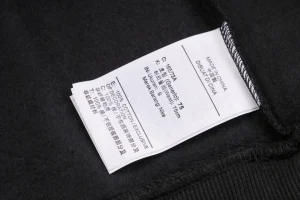 Nike x Stussy Box Logo Embroidered Fleece Crewneck Sweatshirt Black Wash label