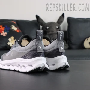 ON x LOEWE Cloudtilt 2 Grey rear-side angle with LOEWE pull tab