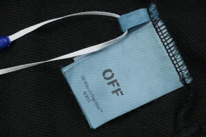 Off-White Angel Harp Graphic Hoodie Wash label