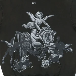 Off-White Angel Harp Graphic Hoodie Front Print