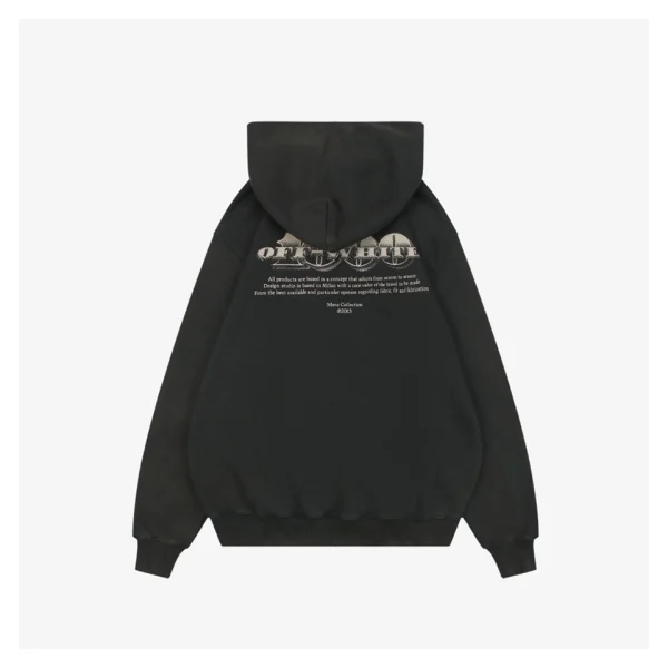 Off-White Caravaggio “The Martyrdom of Saint Matthew” Print Hoodie Back view