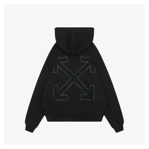 Off-White Crocodile Dollar Graphic Hoodie Back view