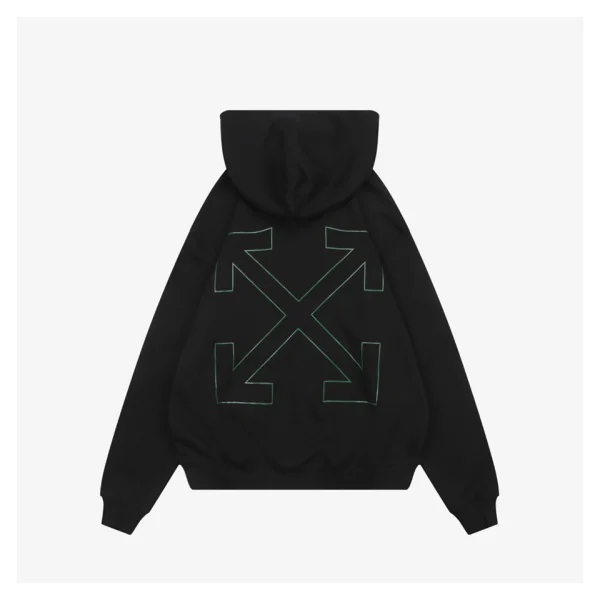 Off-White Crocodile Dollar Graphic Hoodie Back view