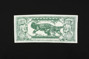 Off-White Crocodile Dollar Graphic Hoodie Front print