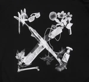 Off-White Digital Earphone Arrow Print Crewneck Sweatshirt Back Print