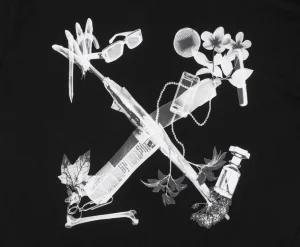 Off-White Digital Earphone Arrow Print Hoodie Back Pirnt