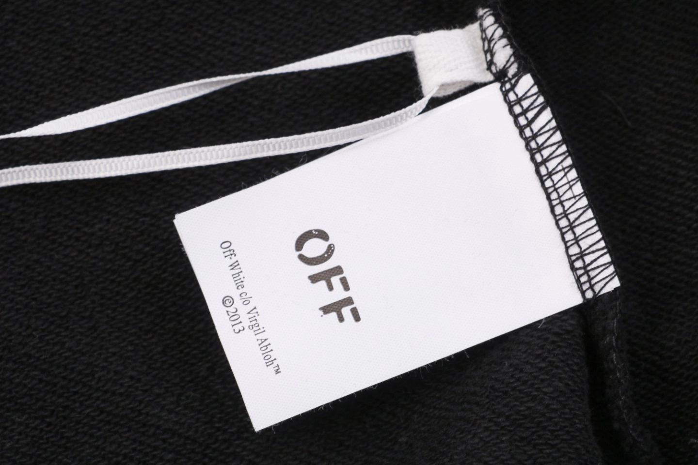 Off-White Lunar Anchor Arrows Graphic Hoodie Wash label