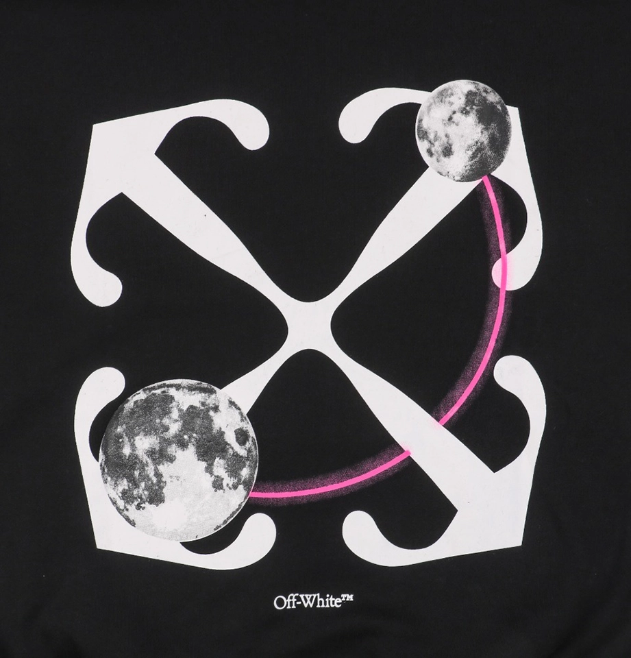 Off-White Lunar Anchor Arrows Graphic Hoodie Back Print