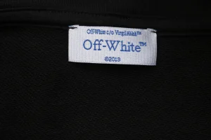 Off-White Portrait Overlay Arrows Print Hoodie Brand label