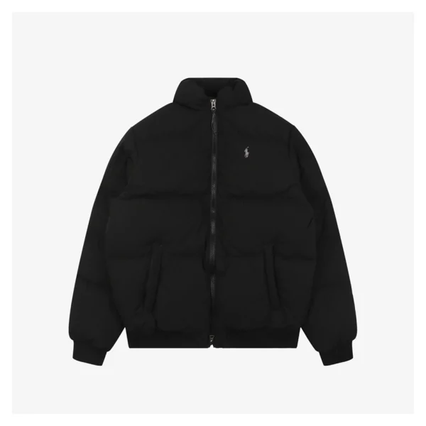 Ralph Lauren Polo Small Pony Down Jacket Black Front view