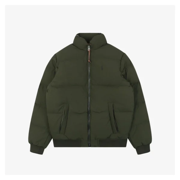 Ralph Lauren Polo Small Pony Down Jacket Green Front view