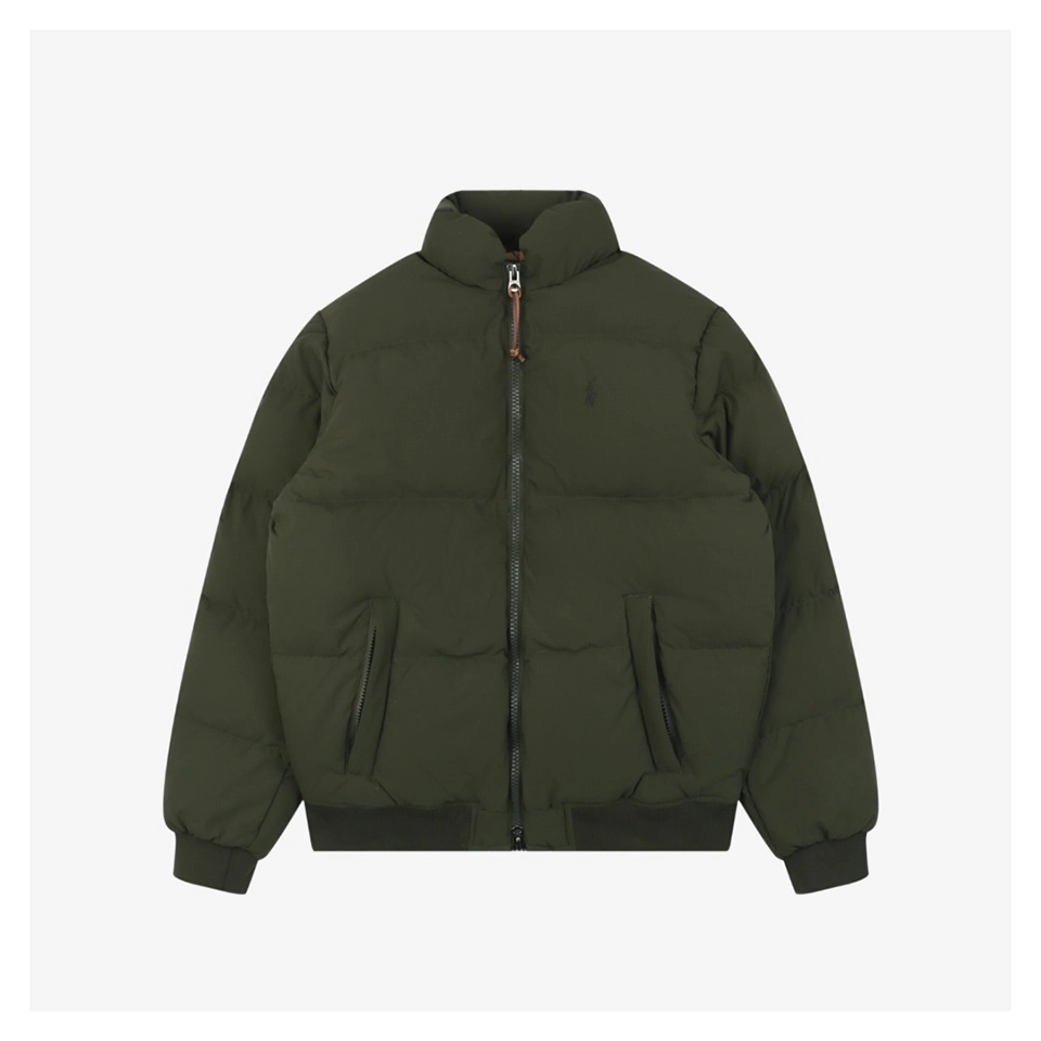 Ralph Lauren Polo Small Pony Down Jacket Green Front view