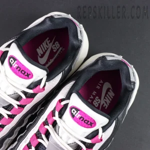 Insole view of Nike SB x Air Max 95 “Cactus Flower” featuring dual Nike SB and Air Max branding.