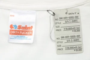 Saint Michael “Color Distorted SAINT Logo” Graphic Shirt Brand label